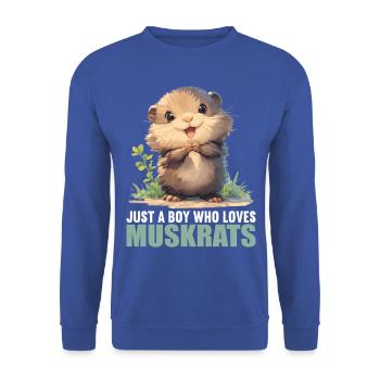 Muskrats Muskrat - Unisex Sweatshirt - royal blue - Front - Alina (178cm) & Michal (187cm)