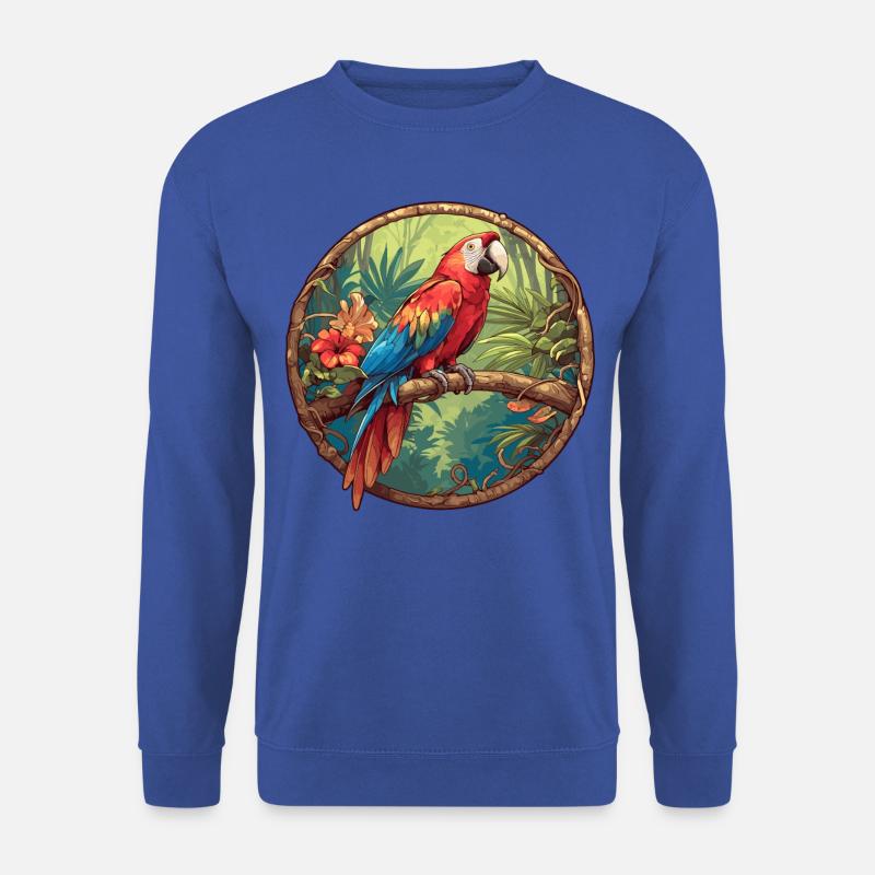 Papageie Papagei - Unisex Pullover - Royalblau
