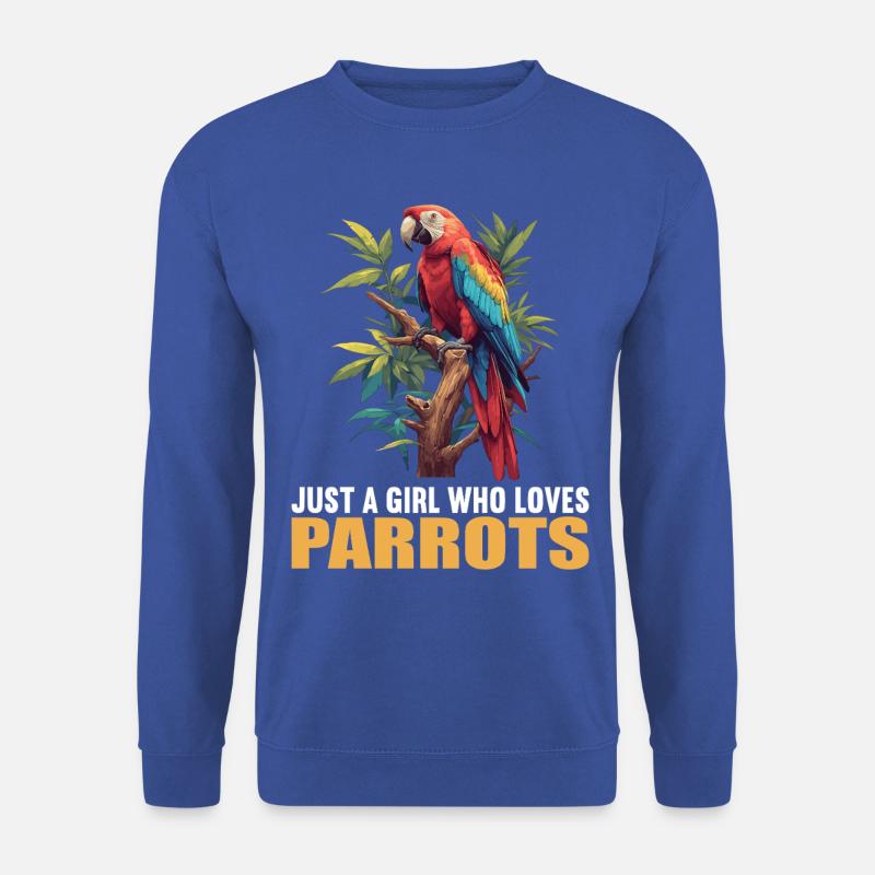 Papageie Papagei - Unisex Pullover - Royalblau