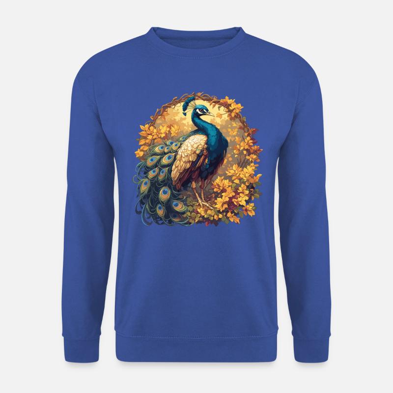 Pfaue Pfau - Unisex Pullover - Royalblau