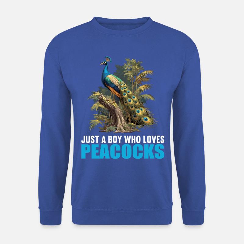 Pfaue Pfau - Unisex Pullover - Royalblau