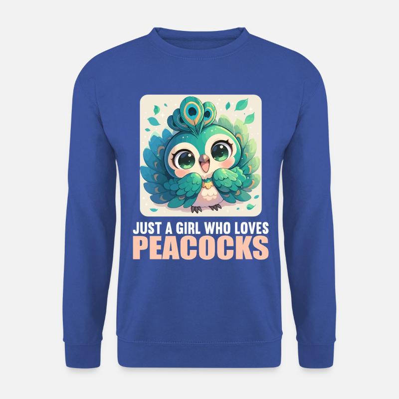 Pfaue Pfau - Unisex Pullover - Royalblau
