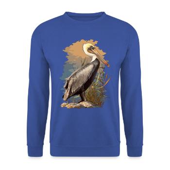 Pelicans Pelican - Unisex Sweatshirt - royal blue - Front - Alina (178cm) & Michal (187cm)