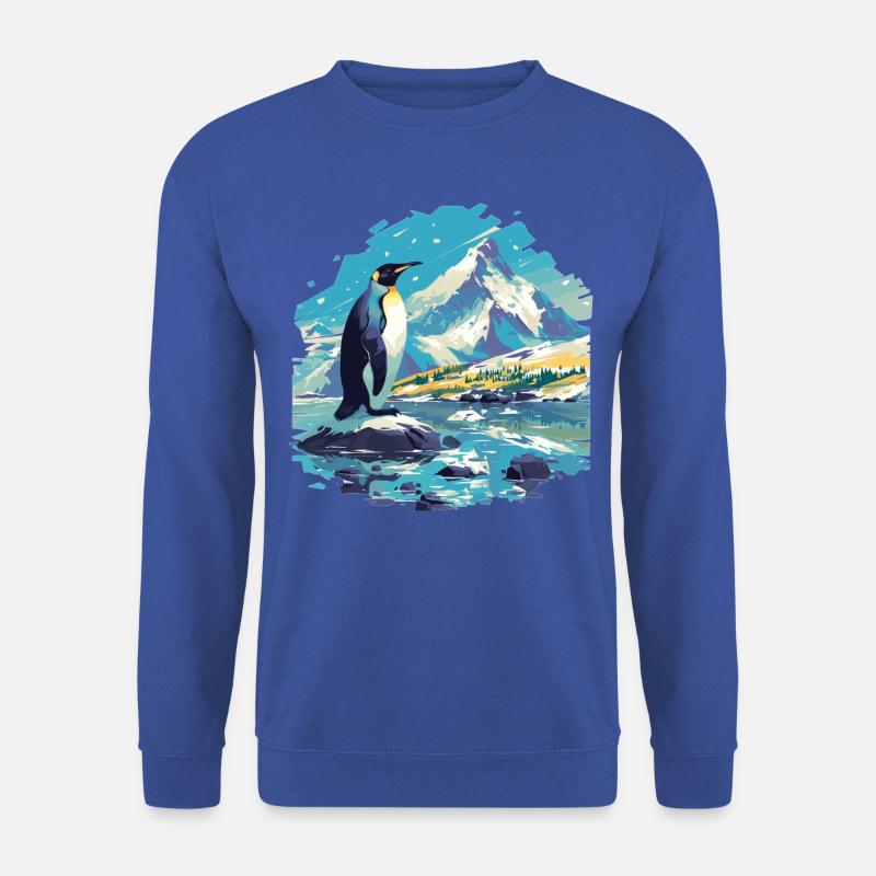 Pinguine Pinguin - Unisex Pullover - Royalblau