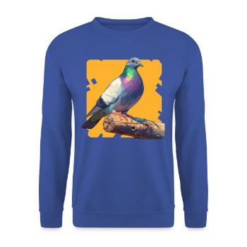 Tauben Taube - Unisex Pullover - Royalblau - Vorne - Alina (178cm) & Michal (187cm)