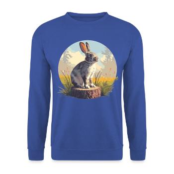 Bunny Bunny - Unisex Sweatshirt - royal blue - Front - Alina (178cm) & Michal (187cm)