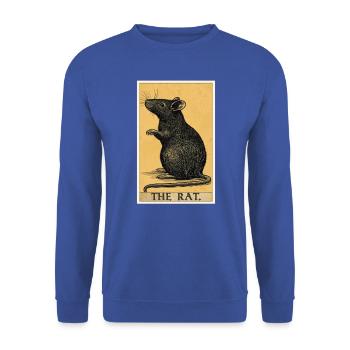 Rat Rat - Unisex Sweatshirt - royal blue - Front - Alina (178cm) & Michal (187cm)
