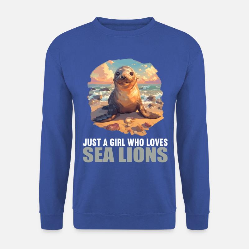 Seelöwen Seelöwe - Unisex Pullover - Royalblau