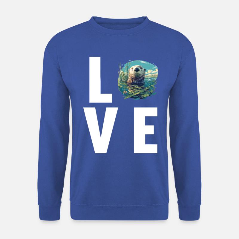 Seeotter - Unisex Pullover - Royalblau