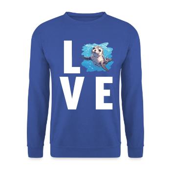 Seals, Seal - Unisex Sweatshirt - royal blue - Front - Alina (178cm) & Michal (187cm)