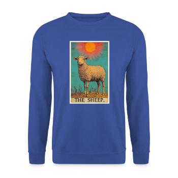 Sheep Sheep - Unisex Sweatshirt - royal blue - Front - Alina (178cm) & Michal (187cm)