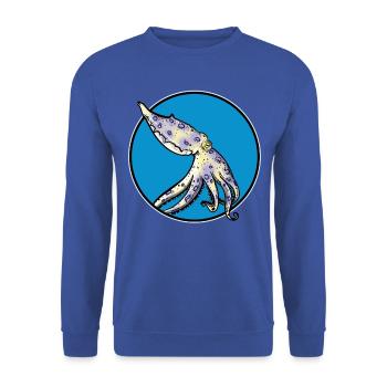 Blue Ringed Octopus Blaugeringelter Krake - Unisex Sweatshirt - royal blue - Front - Alina (178cm) & Michal (187cm)