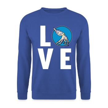 Blue Ringed Octopus Blaugeringelter Krake - Unisex Sweatshirt - royal blue - Front - Alina (178cm) & Michal (187cm)