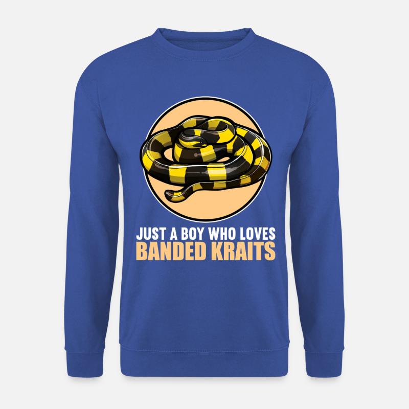Banded Krait Gebänderter Krait - Unisex Pullover - Royalblau