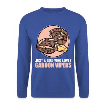 Gabon Vipers Gabon Vipers - Unisex Sweatshirt - royal blue - Front - Alina (178cm) & Michal (187cm)
