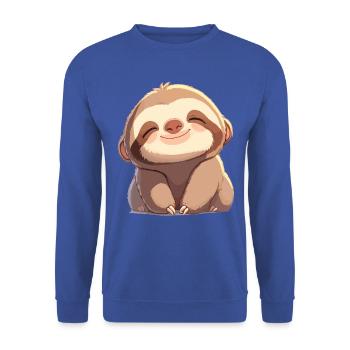 Sloths Sloth - Unisex Sweatshirt - royal blue - Front - Alina (178cm) & Michal (187cm)