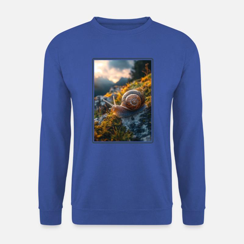 Schnecken Schnecke - Unisex Pullover - Royalblau