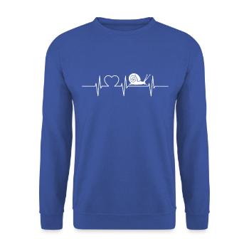 Snails Snail - Unisex Sweatshirt - royal blue - Front - Alina (178cm) & Michal (187cm)