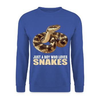 Snakes Snake - Unisex Sweatshirt - royal blue - Front - Alina (178cm) & Michal (187cm)