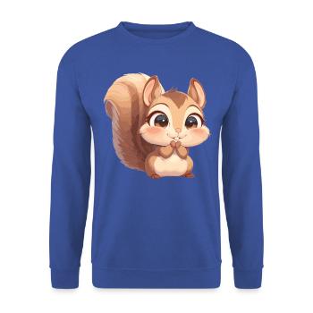 Squirrel - Unisex Sweatshirt - royal blue - Front - Alina (178cm) & Michal (187cm)