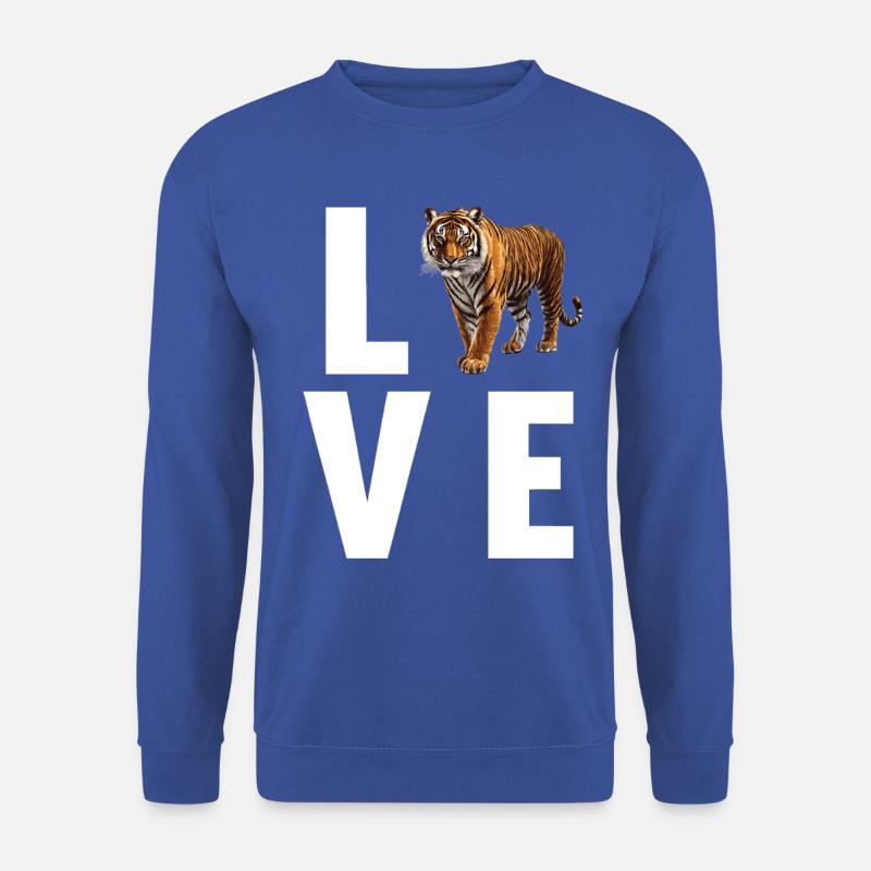 Sumatra-Tiger - Unisex Pullover - Royalblau