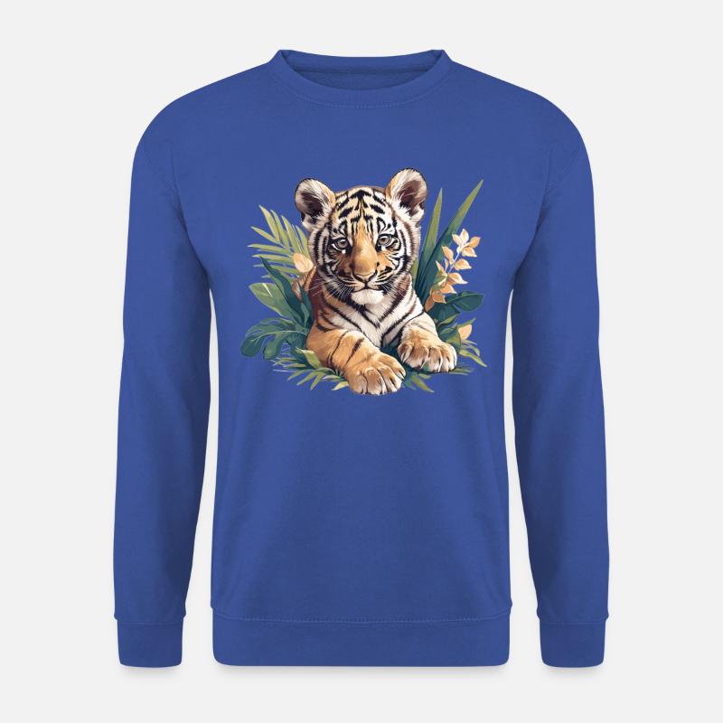 Sumatra-Tiger - Unisex Pullover - Royalblau