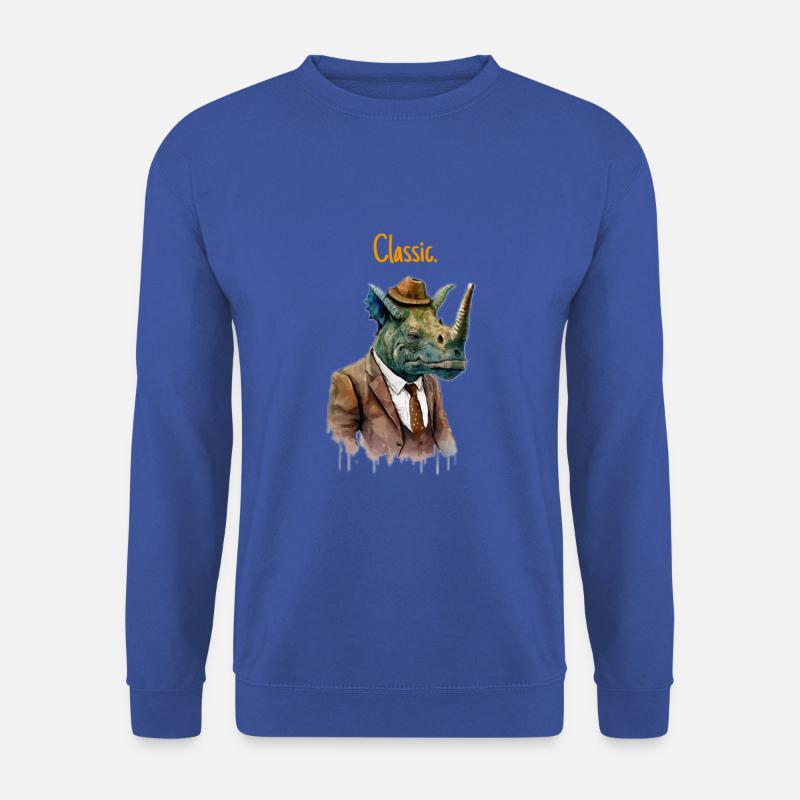 Classic Dino - Unisex Pullover - Royalblau