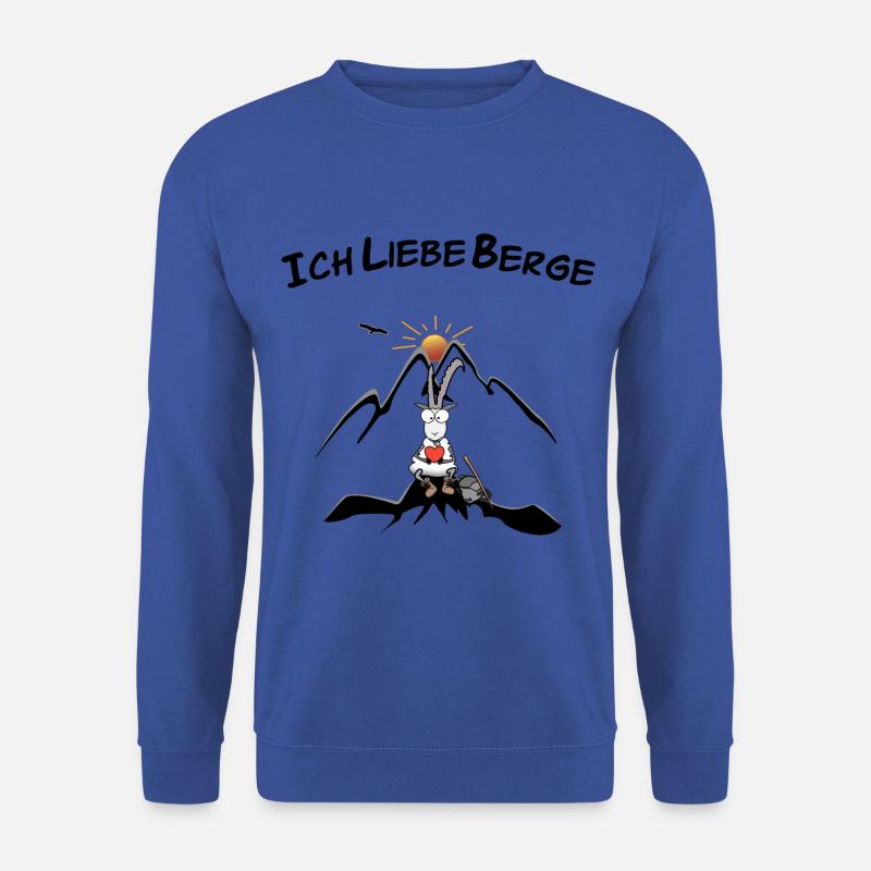 Ich liebe Berge - Unisex Pullover - Royalblau