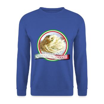 Spaghetti, Italian taste - Unisex Sweatshirt - royal blue - Front - Alina (178cm) & Michal (187cm)
