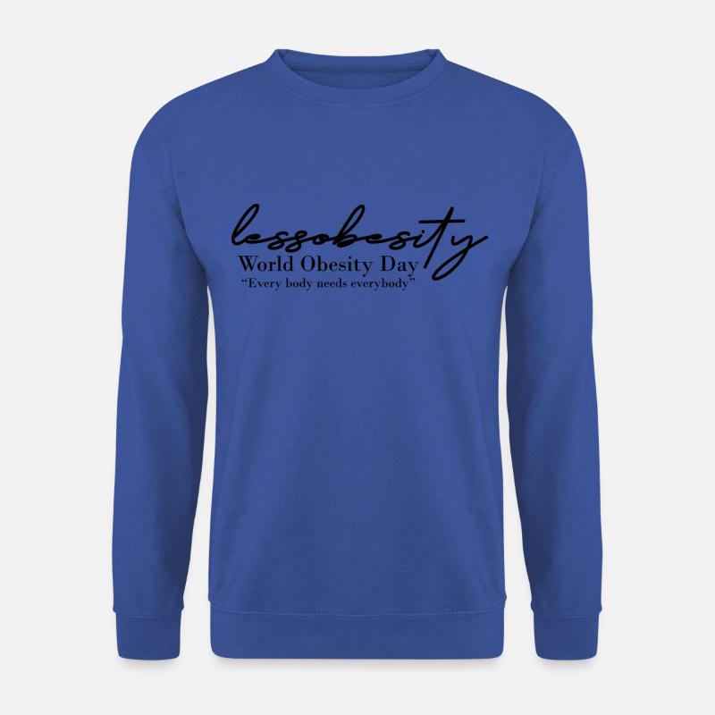 Weniger Fettleibigkeit - Unisex Pullover - Royalblau