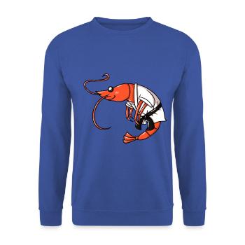 Shrimp Jitsu Arts martiaux mixtes - Sweat-shirt Unisexe - bleu royal - Devant - Alina (178cm) & Michal (187cm)