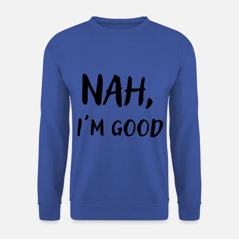 Herren T-Shirt - Unisex Pullover - Royalblau