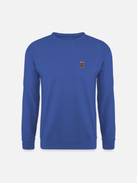 Weihnachts Gingerbread bestickt - Unisex Pullover - Royalblau