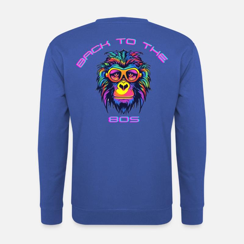 Psychedelischer Gorilla mit Sonnenbrille - Unisex Pullover - Royalblau