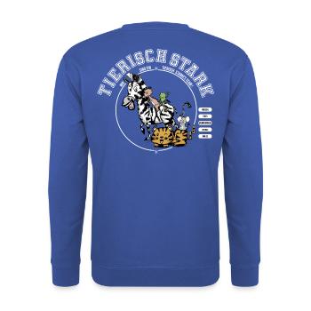 Forte en équipe - Sweat-shirt Unisexe - bleu royal - Dos - Michal (187cm)