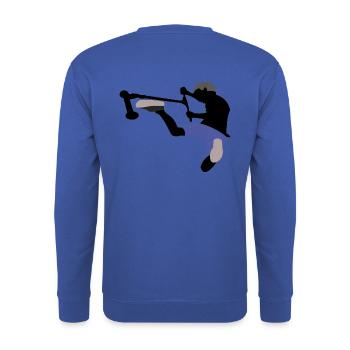 Freestyle Roller - Unisex Pullover - Royalblau - Hinten - Michal (187cm)