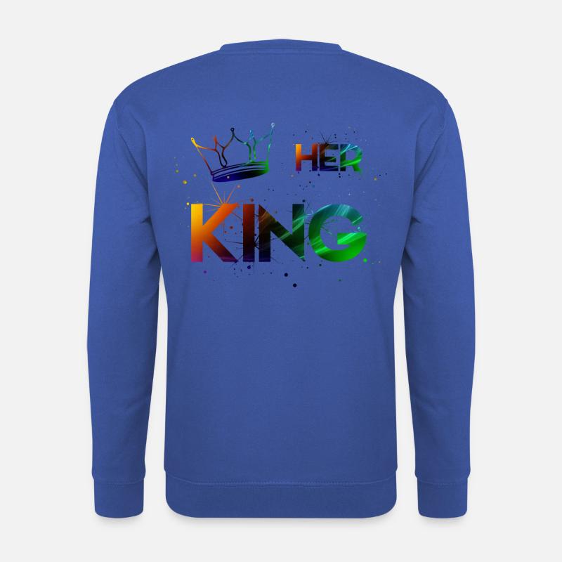 Her King - Unisex Pullover - Royalblau