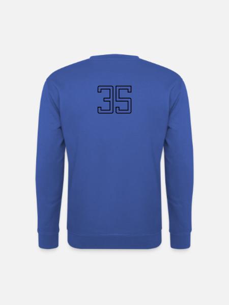 Number 35 (University Style) - Unisex Sweatshirt - royal blue