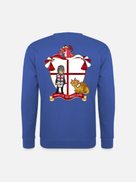 St. Georges Day und Drachen - Unisex Pullover - Royalblau