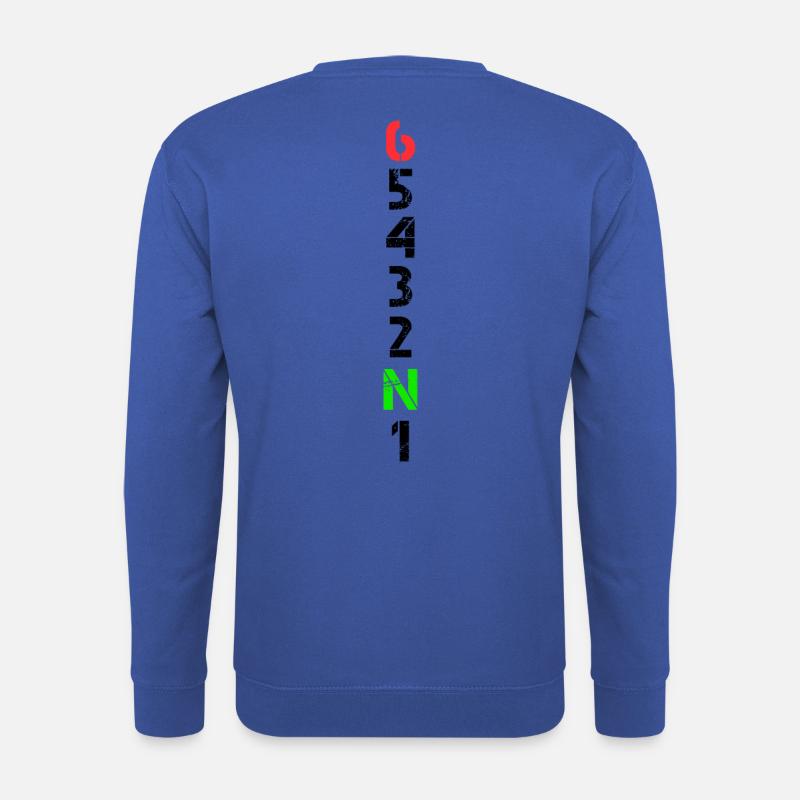 Motorrad Gangschaltung 1N23456 - Unisex Pullover - Royalblau