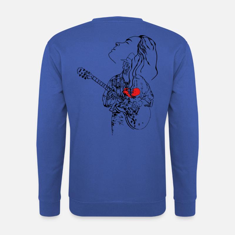 Bluesmusik - Unisex Pullover - Royalblau