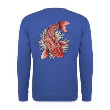 KOI TÄTOWIERUNG - Unisex Pullover - Royalblau - Hinten - Michal (187cm)