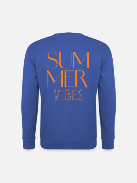 Sommer Vibes Typo Design - Unisex Pullover - Royalblau