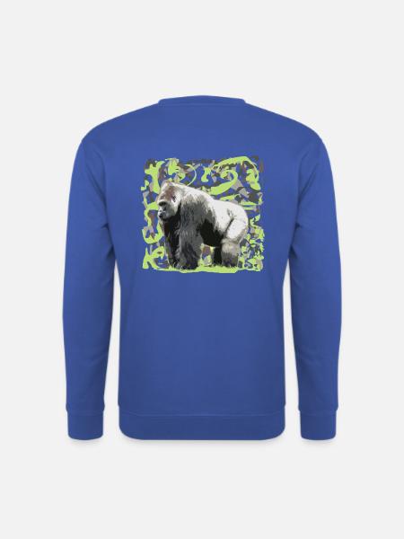 Great african black gorilla jungle bottom - Unisex Sweatshirt - royal blue