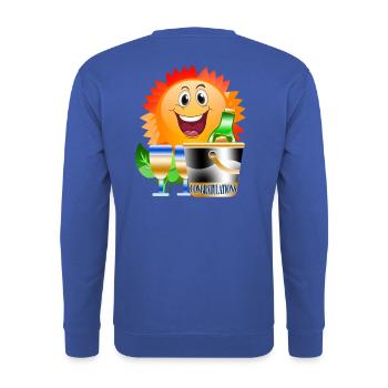 congratulations Celebrate - Unisex Sweatshirt - royal blue - Back - Michal (187cm)