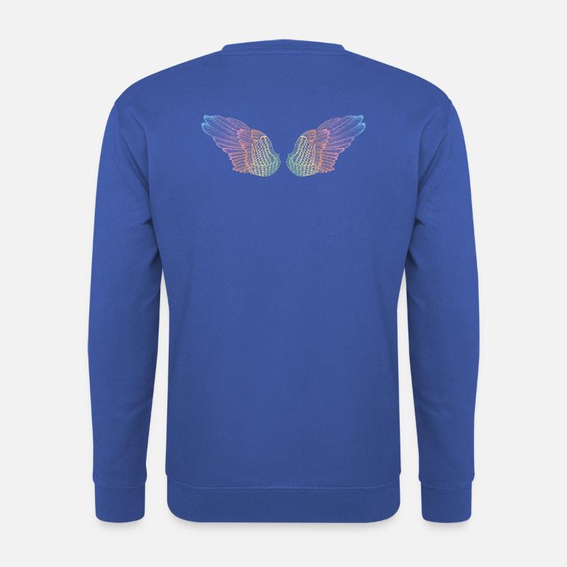 Regenbogen Flügel Flugmodus - Unisex Pullover - Royalblau