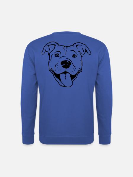 American Staffordshire Terrier - Sweat-shirt Unisexe - bleu royal