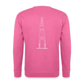 Calisthenics Handstand Streetworkout Fitness Sport - Unisex Pullover - Pink - Hinten