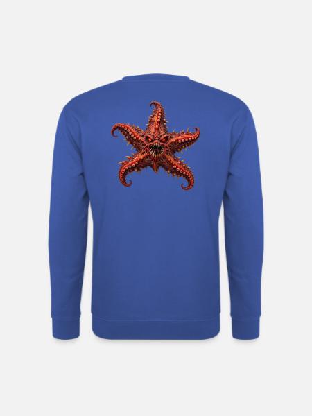 Unheimlicher Albtraum-Seestern - Unisex Pullover - Royalblau