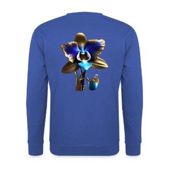Orchid - Unisex Sweatshirt - royal blue - Back - Michal (187cm)